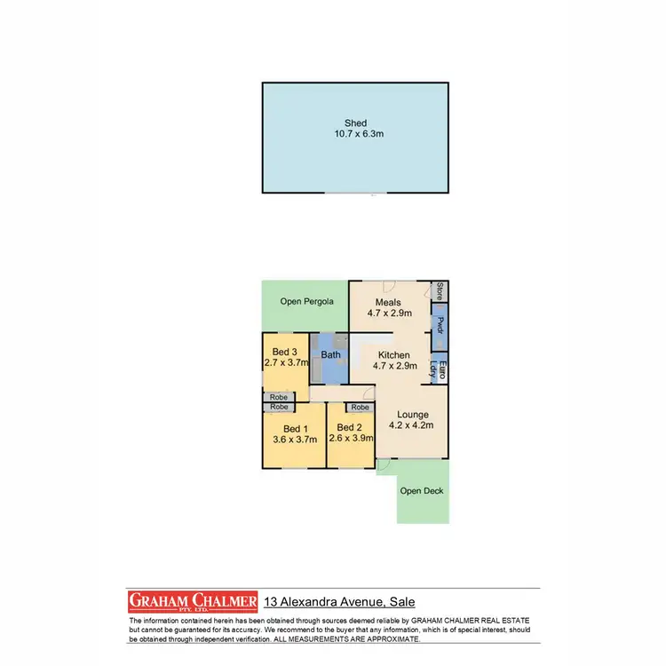 Floorplan of Homely house listing, 13 Alexandra Avenue, Sale VIC 3850