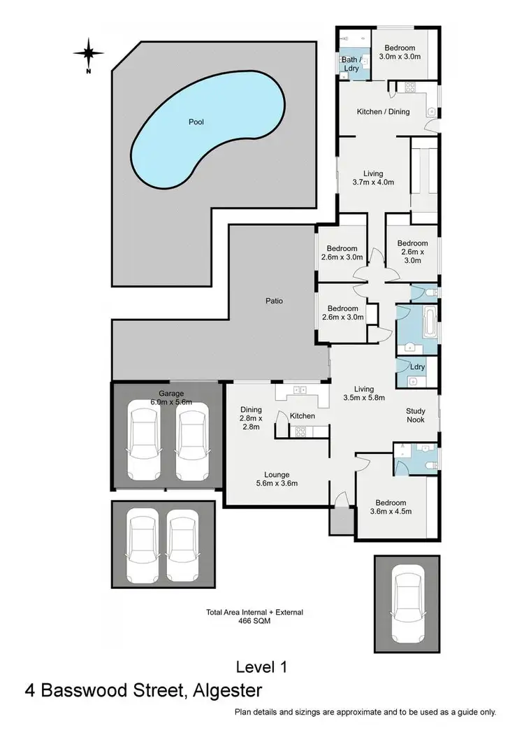 Floorplan of Homely house listing, 4 Basswood Street, Algester QLD 4115