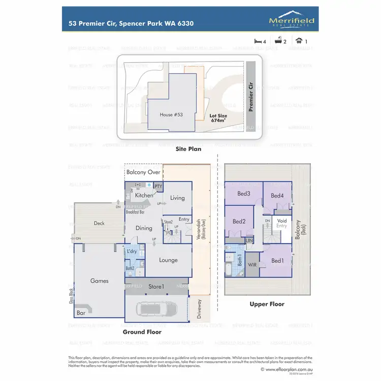 Floorplan of Homely house listing, 53 Premier Circle, Spencer Park WA 6330