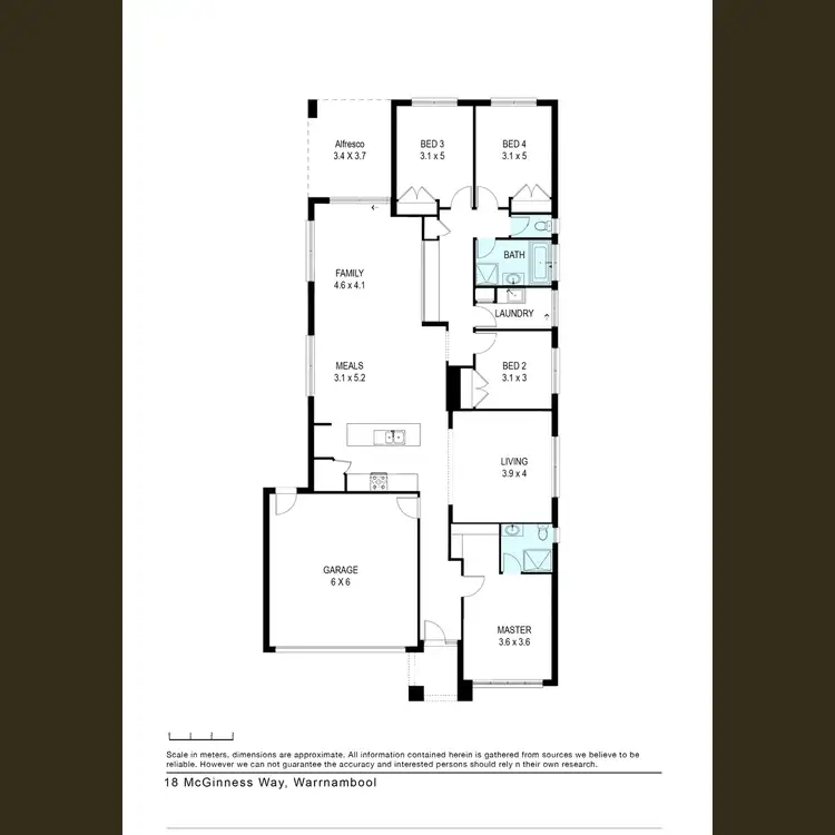 Floorplan of Homely house listing, 18 McGinness Way, Warrnambool VIC 3280