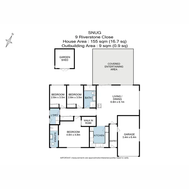 Floorplan of Homely house listing, 9 Riverstone Close, Snug TAS 7054