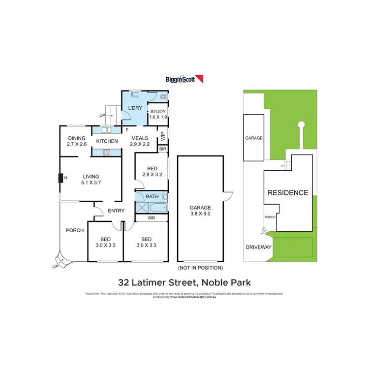 Floorplan of Homely house listing, 32 Latimer Street, Noble Park VIC 3174
