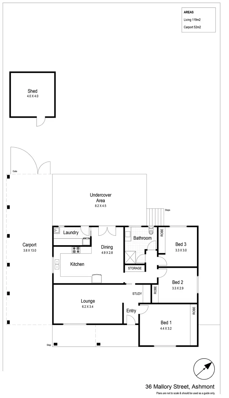 Floorplan of Homely house listing, 36 Mallory Street, Ashmont NSW 2650