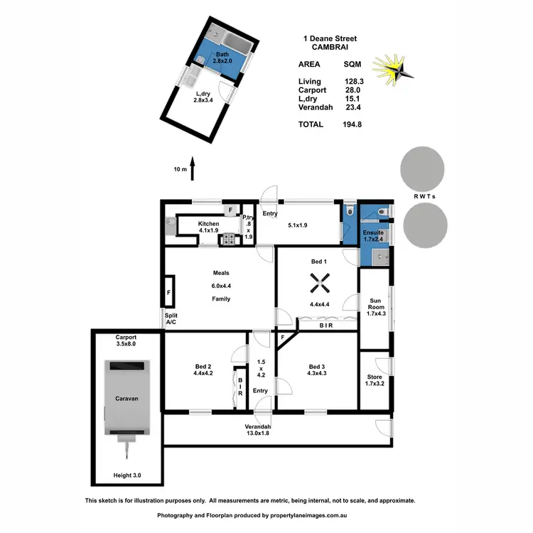Floorplan of Homely house listing, 1 Deane Street, Cambrai SA 5353