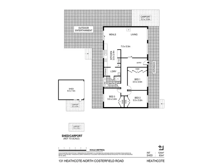 Floorplan of Homely house listing, 131 Heathcote North Costerfield Road, Heathcote VIC 3523