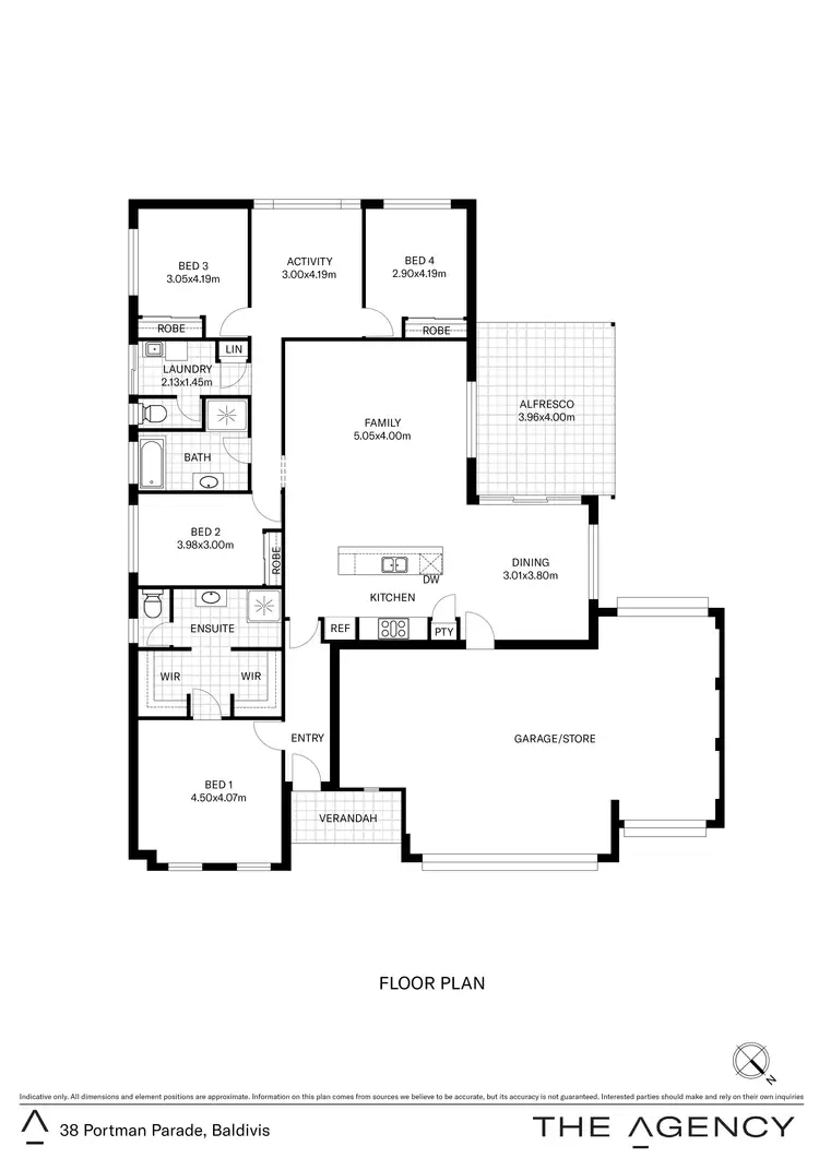 Floorplan of Homely house listing, 38 Portman Parade, Baldivis WA 6171