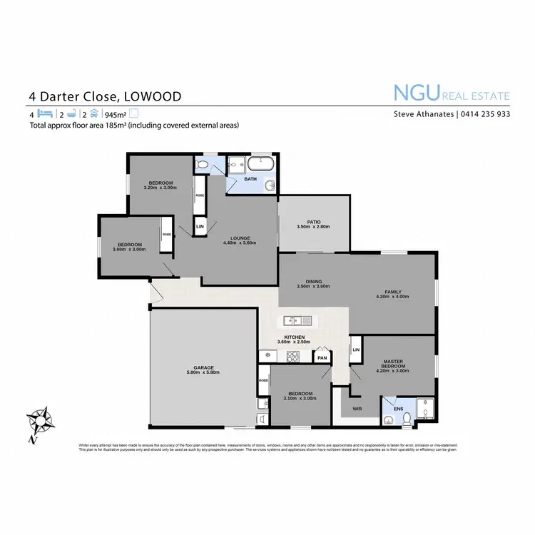Floorplan of Homely house listing, 4 Darter Close, Lowood QLD 4311