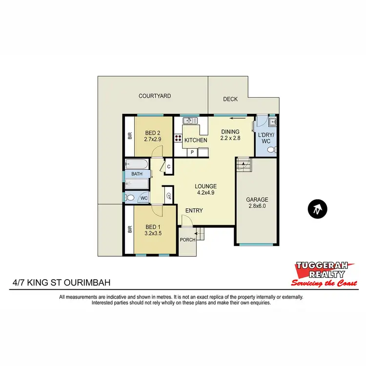 Floorplan of Homely villa listing, 4/7 King Street, Ourimbah NSW 2258