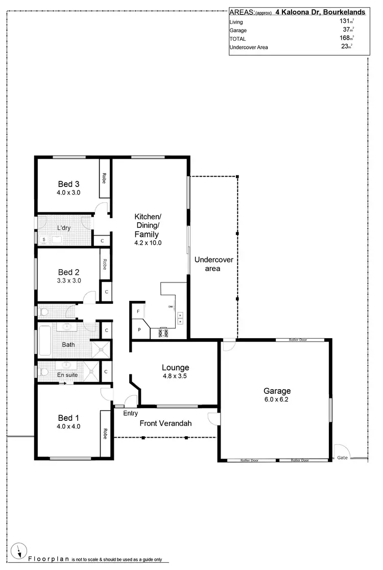 Floorplan of Homely house listing, 4 Kaloona Drive, Bourkelands NSW 2650
