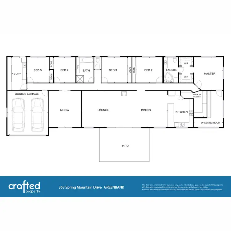 Floorplan of Homely house listing, 353 Spring Mountain Drive, Greenbank QLD 4124