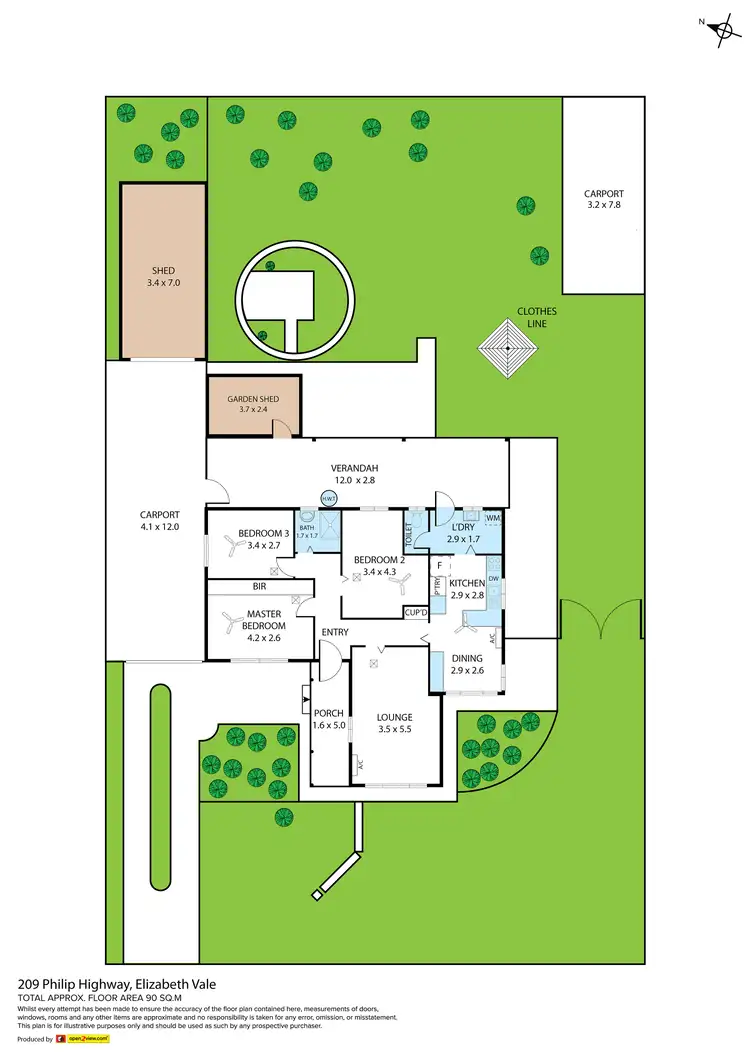 Floorplan of Homely house listing, 209 Philip Highway, Elizabeth Vale SA 5112