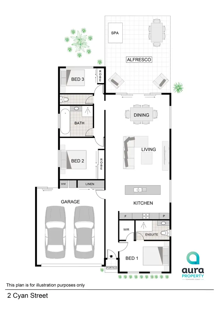 Floorplan of Homely house listing, 2 Cyan Street, Caloundra West QLD 4551