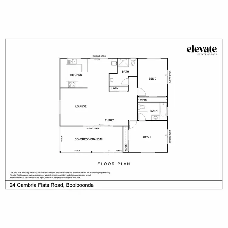 Floorplan of Homely rural property listing, 24 Cambria Flats Road, Boolboonda QLD 4671