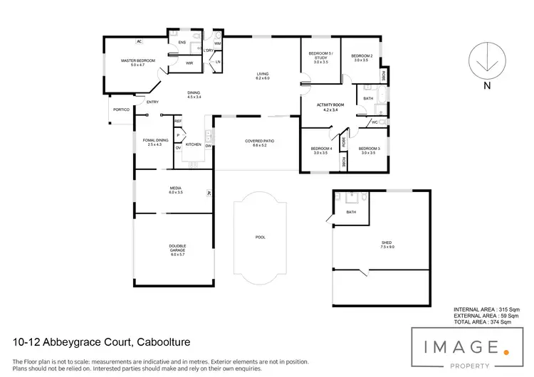Floorplan of Homely house listing, 10-12 Abbeygrace Court, Caboolture QLD 4510