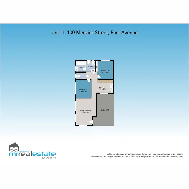 Floorplan of Homely block of units listing, 100 Menzies Street, Park Avenue QLD 4701