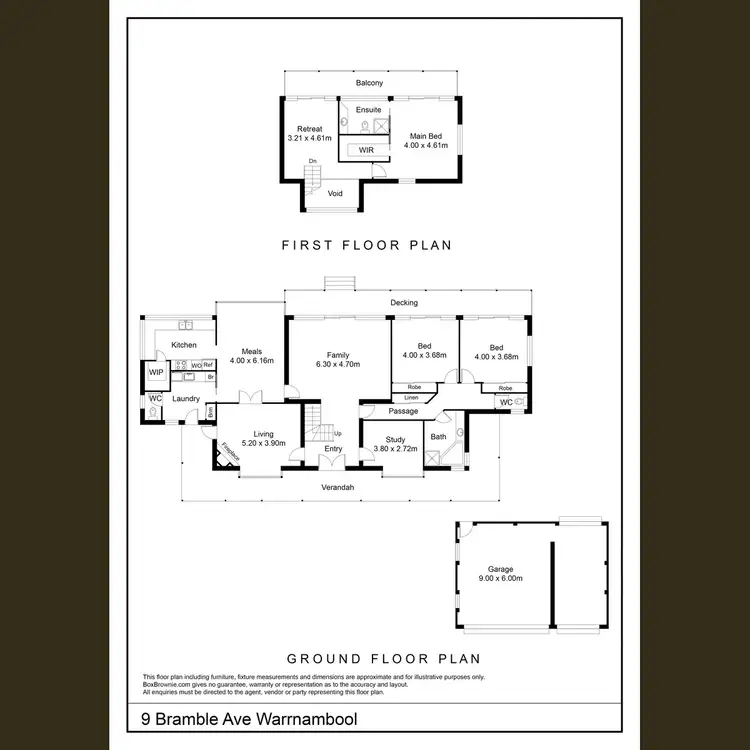 Floorplan of Homely house listing, 9 Bramble Avenue, Warrnambool VIC 3280