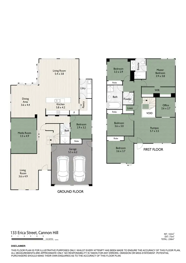 Floorplan of Homely house listing, 133 Erica Street, Cannon Hill QLD 4170