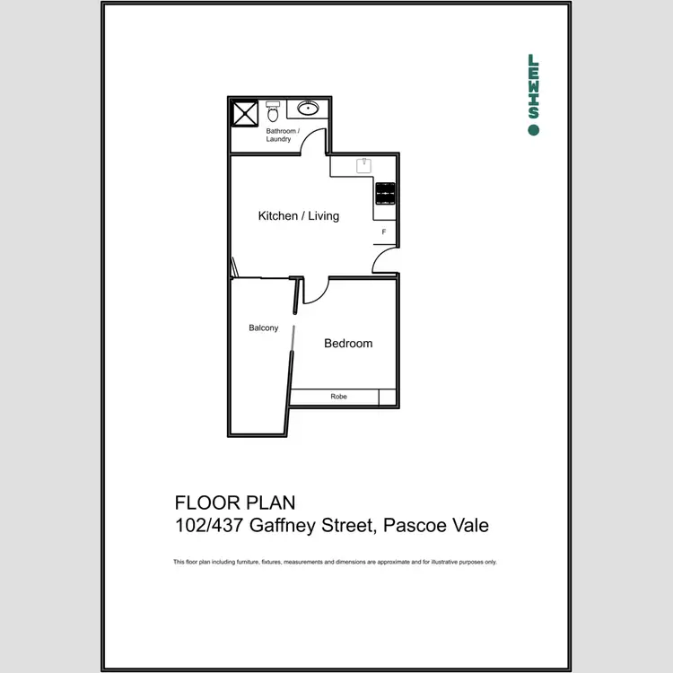 Floorplan of Homely apartment listing, 102/437 Gaffney Street, Pascoe Vale VIC 3044