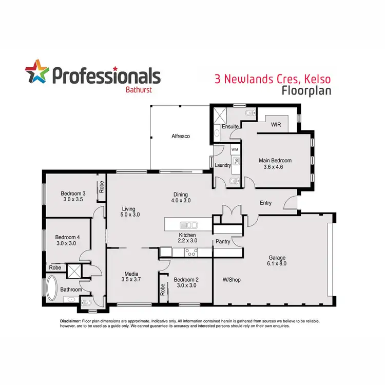 Floorplan of Homely house listing, 3 Newlands Crescent, Kelso NSW 2795