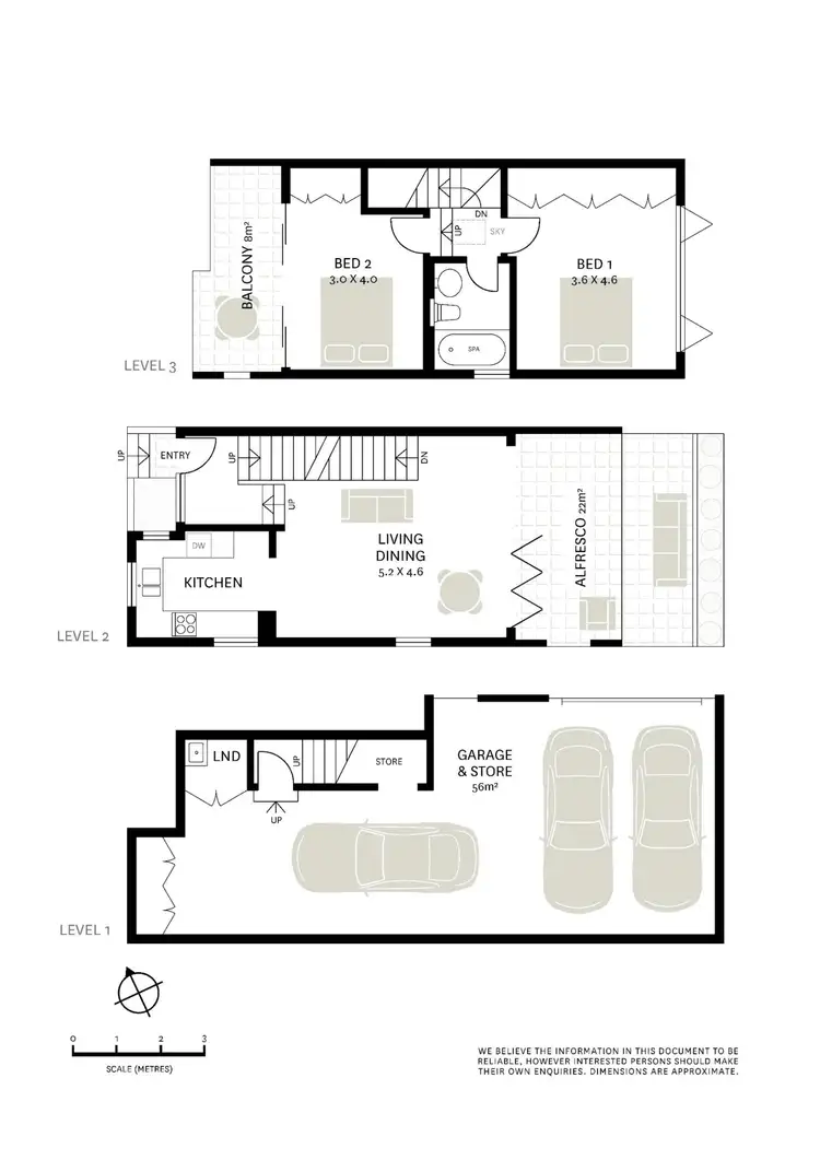 Floorplan of Homely townhouse listing, 4/30 Norton Street, Glebe NSW 2037