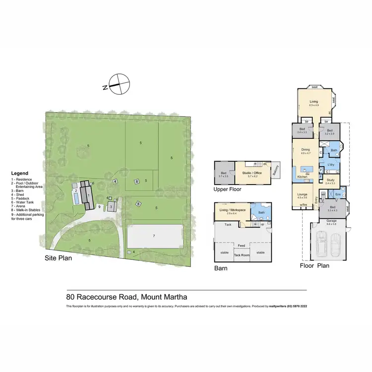 Floorplan of Homely house listing, 80 Racecourse Road, Mount Martha VIC 3934