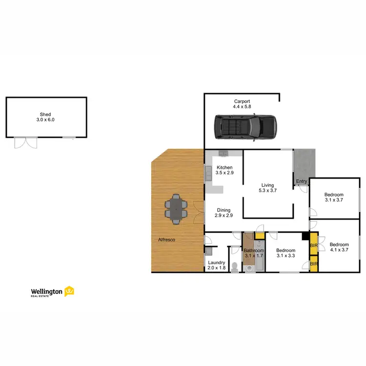 Floorplan of Homely house listing, 39 Hoddle Street, Sale VIC 3850