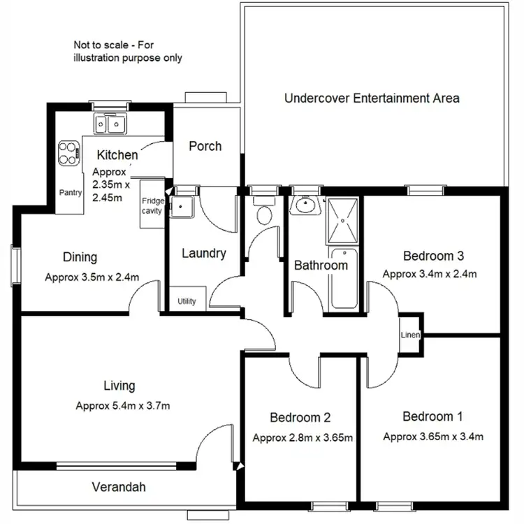 Floorplan of Homely house listing, 16 Harris Crescent, Port Augusta West SA 5700
