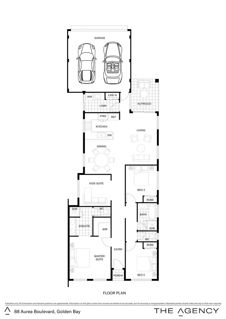 Floorplan of Homely house listing, 88 Aurea Boulevard, Golden Bay WA 6174