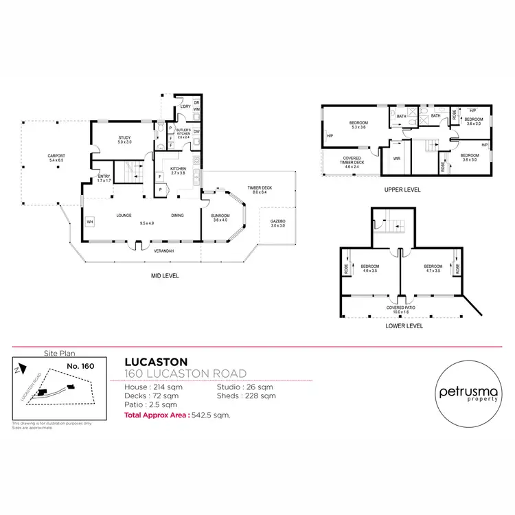 Floorplan of Homely house listing, 160 Lucaston Road, Lucaston TAS 7109