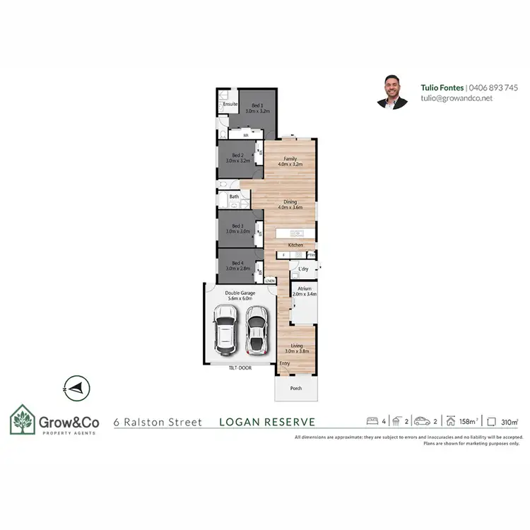 Floorplan of Homely house listing, 6 Ralston Street, Logan Reserve QLD 4133