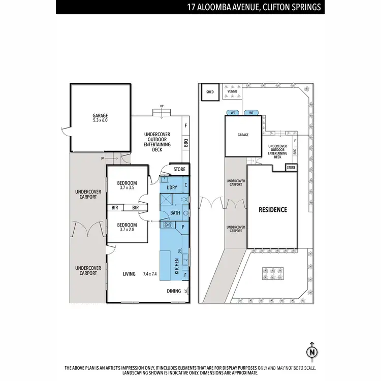 Floorplan of Homely house listing, 17 Aloomba Avenue, Clifton Springs VIC 3222