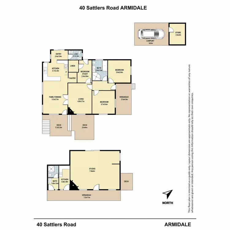Floorplan of Homely house listing, 40 Sattlers Road, Armidale NSW 2350