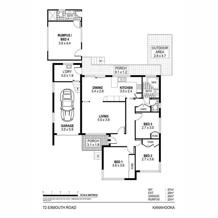 Floorplan of Homely house listing, 72 Exmouth Road, Kanahooka NSW 2530