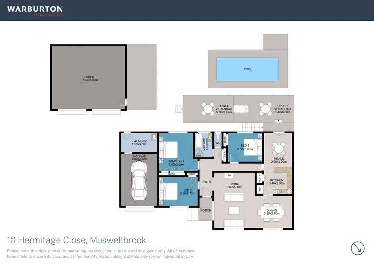 Floorplan of Homely house listing, 10 Hermitage Place, Muswellbrook NSW 2333