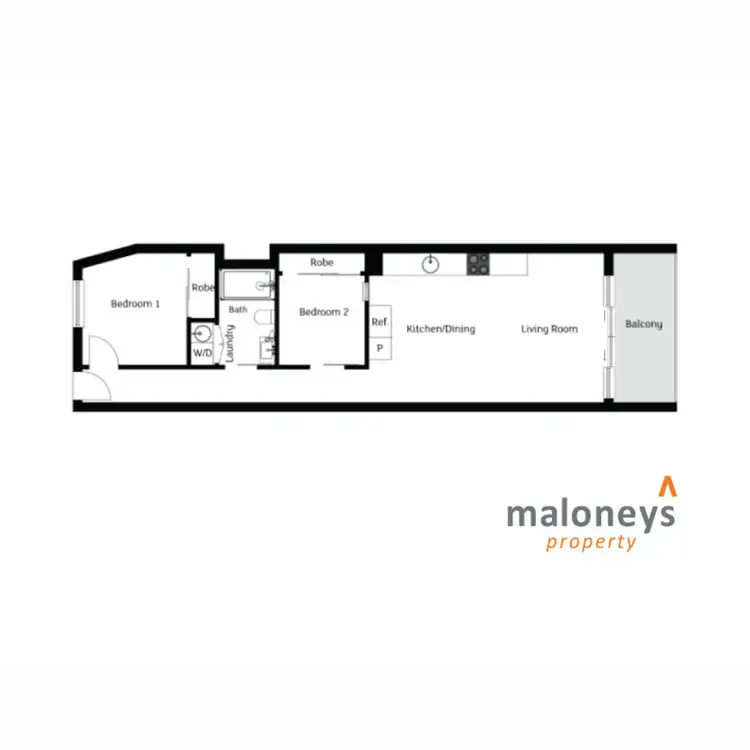 Floorplan of Homely apartment listing, 99/29 Dawes Street, Kingston ACT 2604