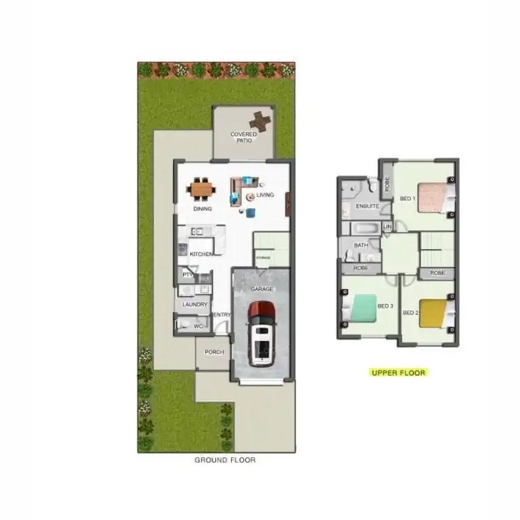 Floorplan of Homely townhouse listing, 39/10 Weyers Road, Nudgee QLD 4014