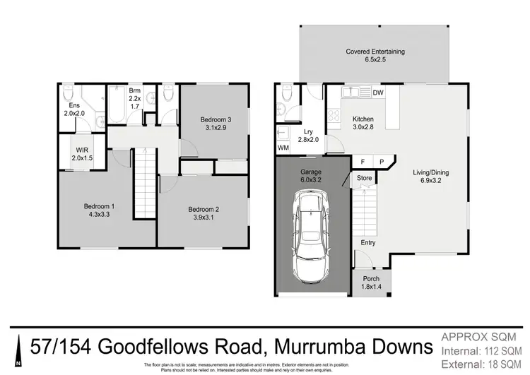Floorplan of Homely unit listing, 57/154 Goodfellows Road, Murrumba Downs QLD 4503