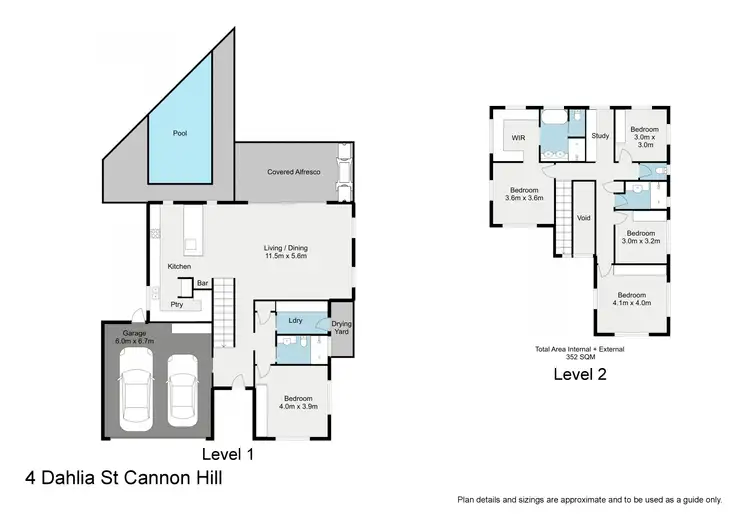 Floorplan of Homely house listing, 4 Dahlia Street, Cannon Hill QLD 4170