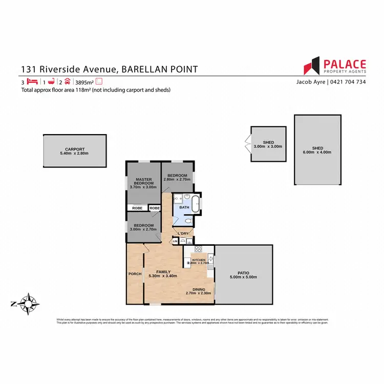 Floorplan of Homely house listing, 131 Riverside Avenue, Barellan Point QLD 4306