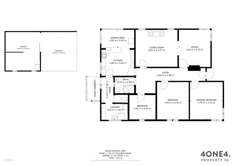 Floorplan of Homely house listing, 26 First Avenue, West Moonah TAS 7009