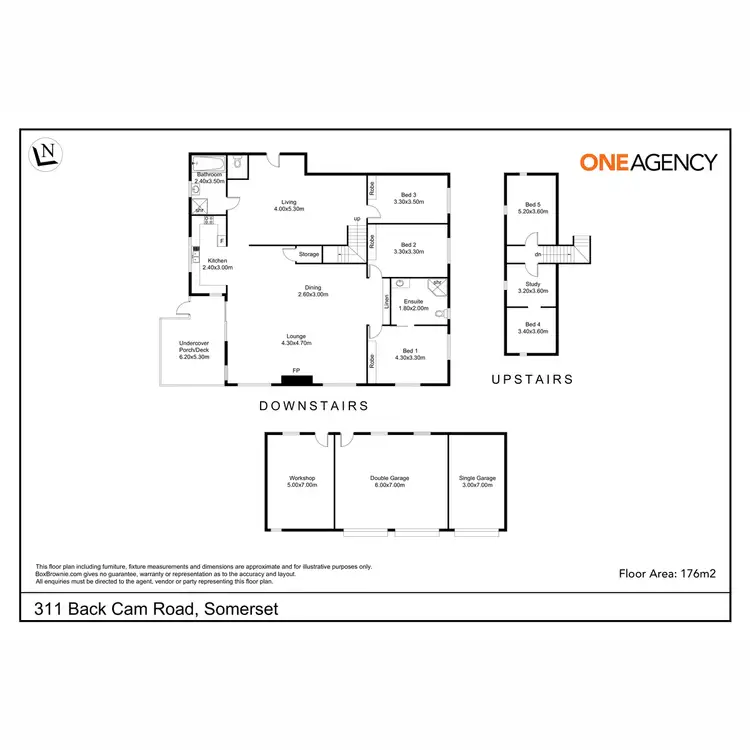 Floorplan of Homely house listing, 5402 Back Cam Road, Somerset TAS 7322