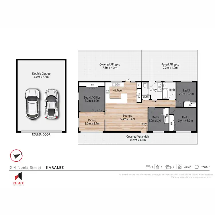 Floorplan of Homely house listing, 2-4 Noela Street, Karalee QLD 4306