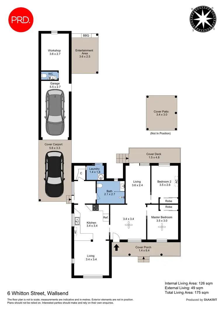 Floorplan of Homely house listing, 6 Whitton Street, Wallsend NSW 2287