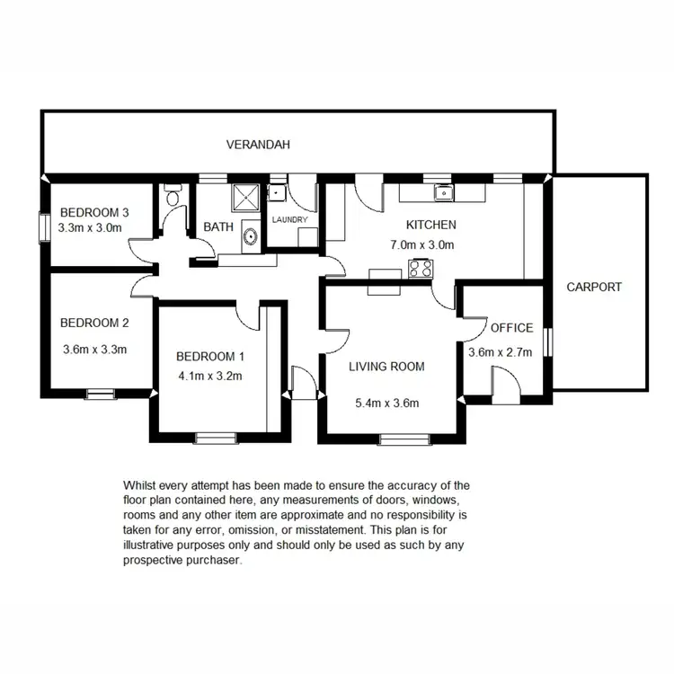 Floorplan of Homely house listing, 45 Arkaba Street, Hawker SA 5434