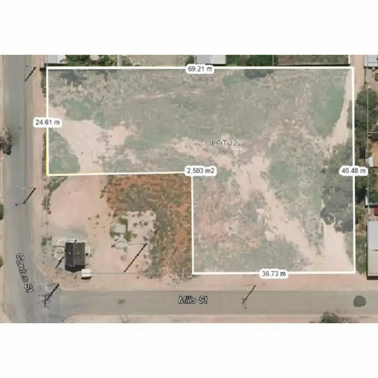 Floorplan of Homely land listing, lot 12 Gordon Street, Port Pirie SA 5540