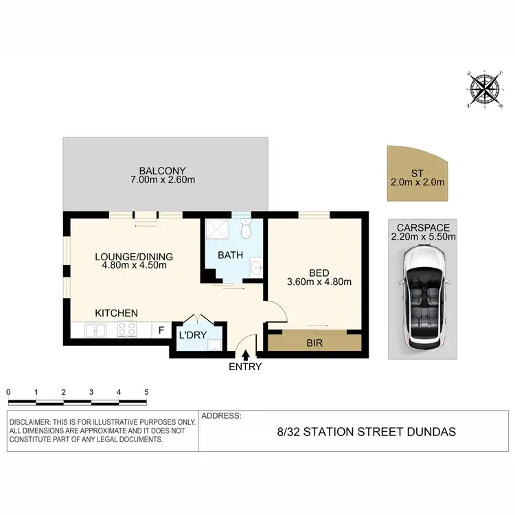 Floorplan of Homely apartment listing, 8/32 Station Street, Dundas NSW 2117