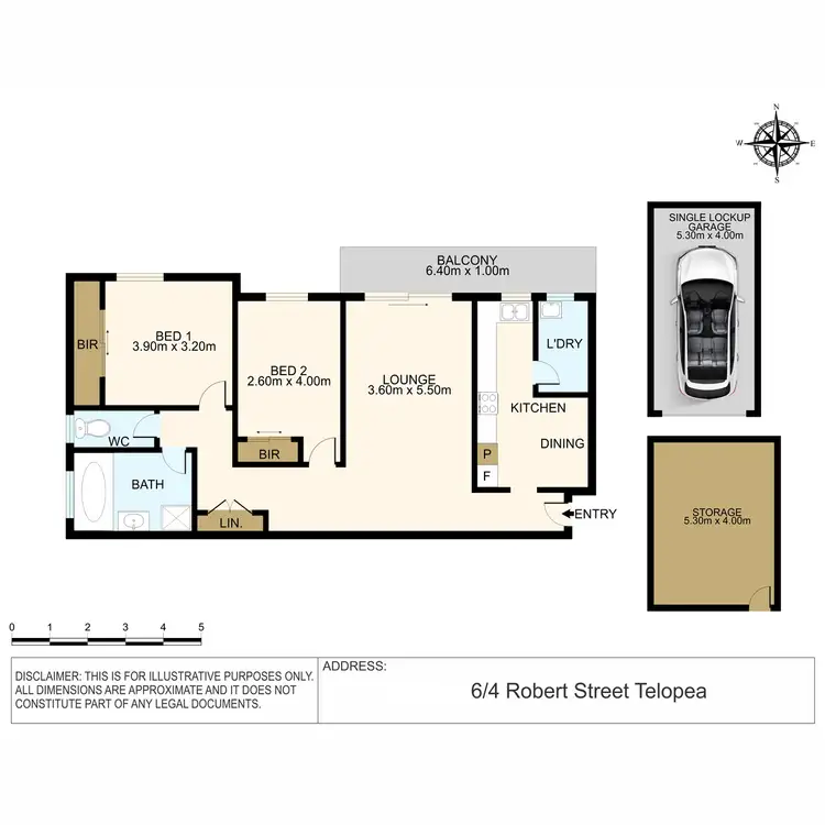 Floorplan of Homely unit listing, 6/2-4 Robert Street, Telopea NSW 2117