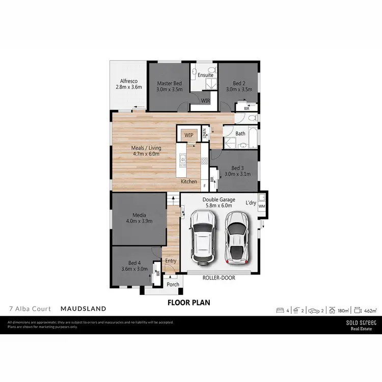 Floorplan of Homely house listing, 7 Alba Court, Maudsland QLD 4210