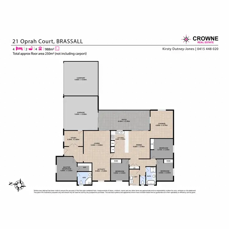 Floorplan of Homely house listing, 21 Oprah Crt, Brassall QLD 4305