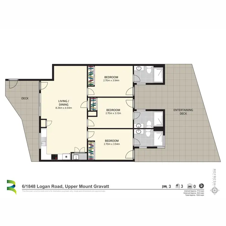 Floorplan of Homely unit listing, 6/1848 Logan Road, Upper Mount Gravatt QLD 4122